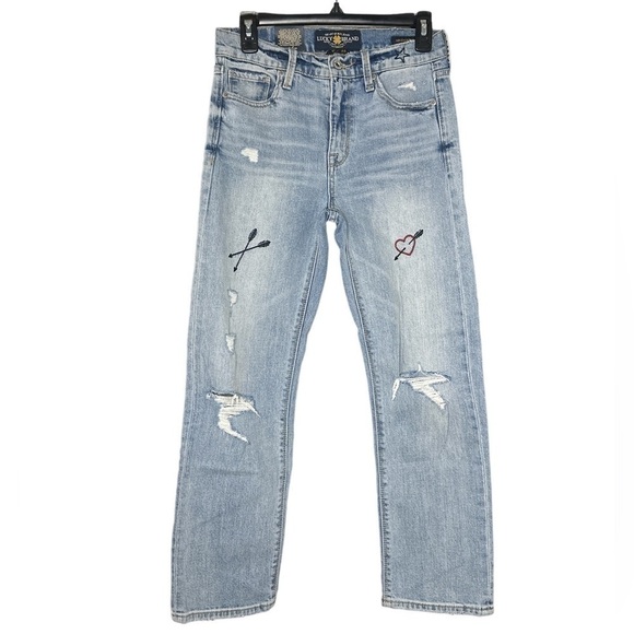 LUCKY Brand Trouble Maker Bridgette Crop High Rise Jeans - Picture 4 of 10